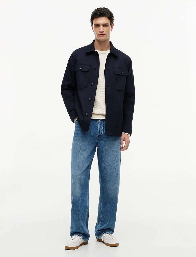 Tommy Hilfiger - COTTON BLEND SHIRT JACKET - shop efter anledning - desert sky - 4