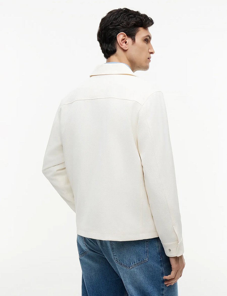 Tommy Hilfiger - LIGHT WEIGHT TWILL SHACKET - herbstjacken - ivory petal - 2