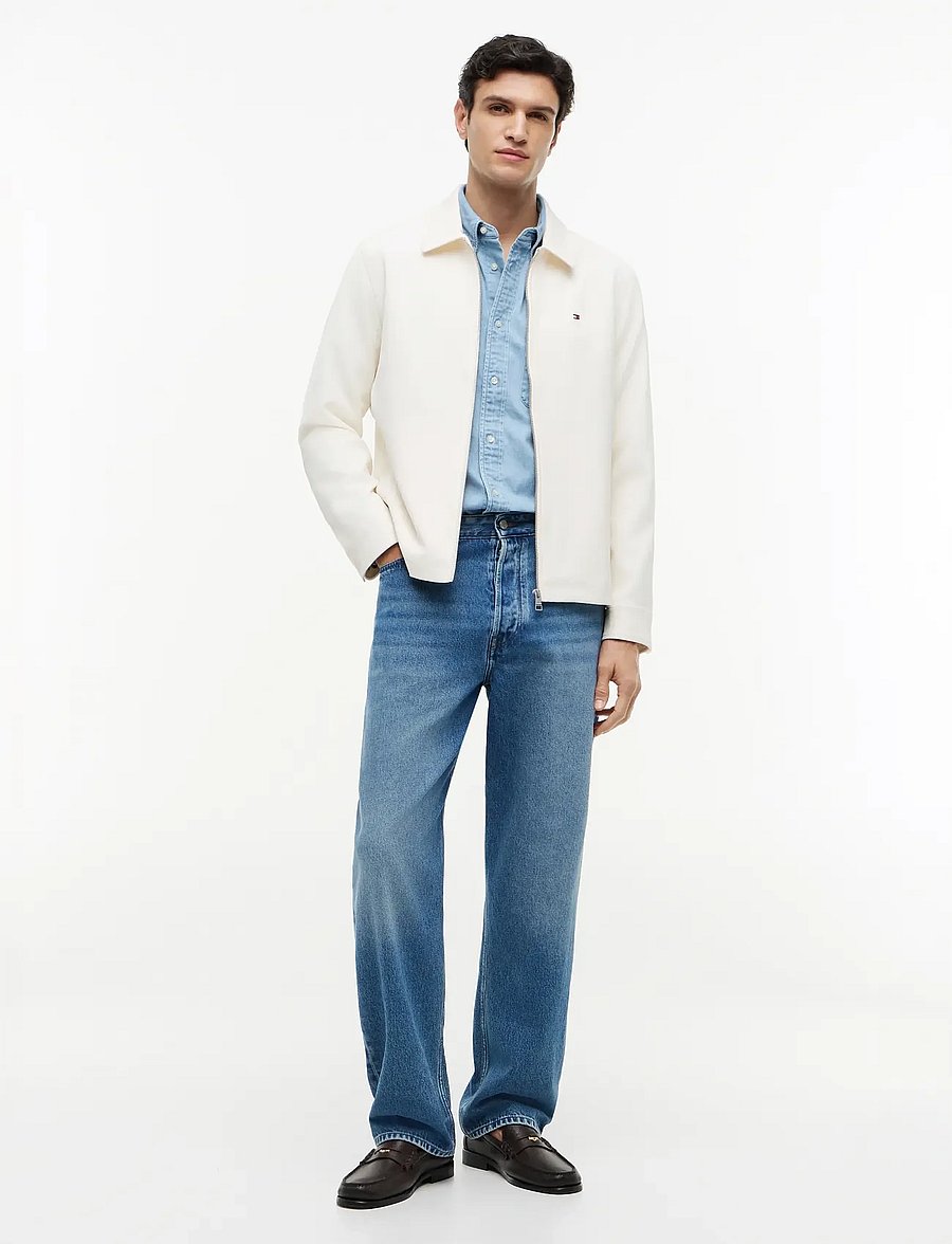 Tommy Hilfiger - LIGHT WEIGHT TWILL SHACKET - herbstjacken - ivory petal - 4