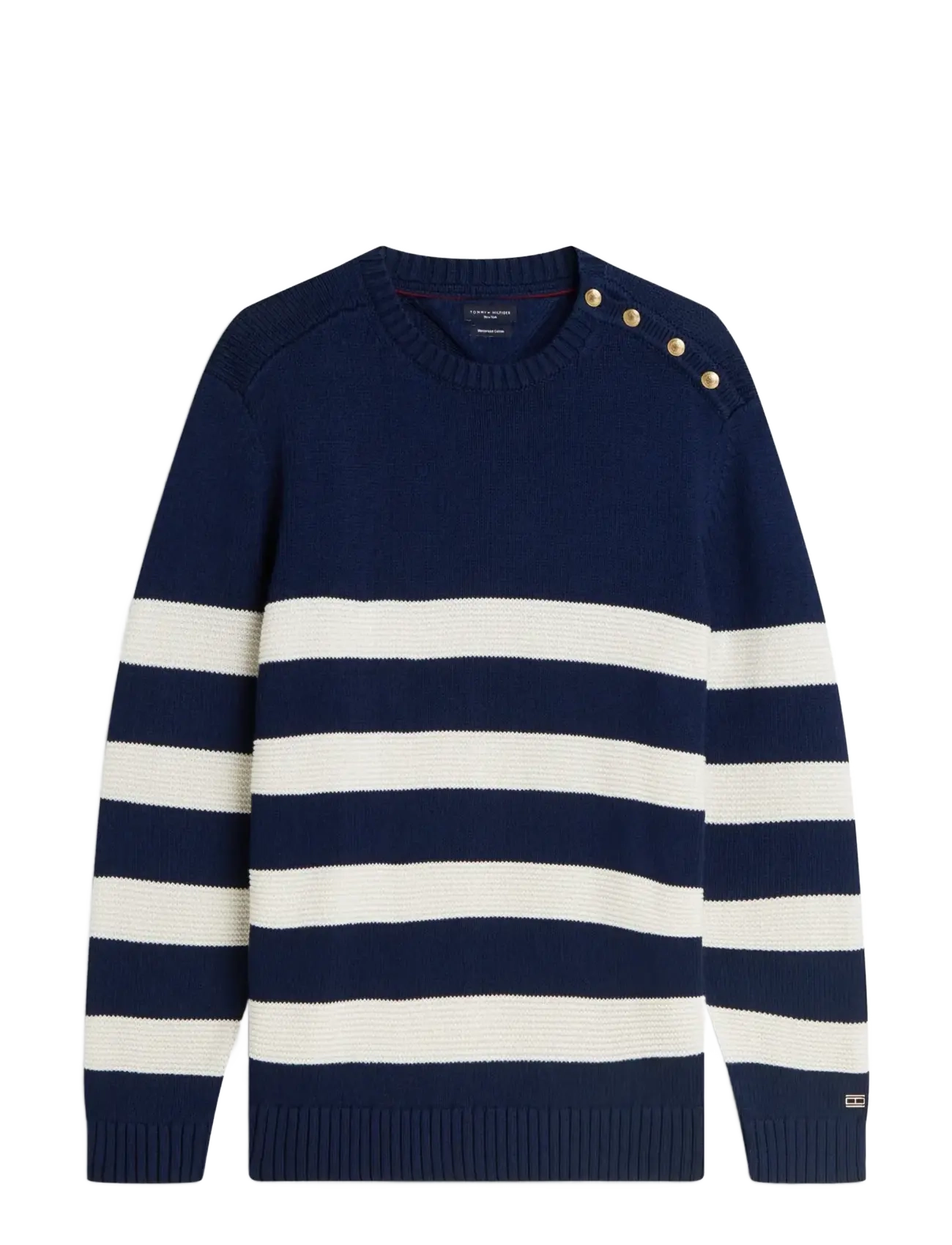 Tommy Hilfiger DC BRETON STRIPE SWEATER - Designers - CARBON NAVY IVORY PETAL / navy