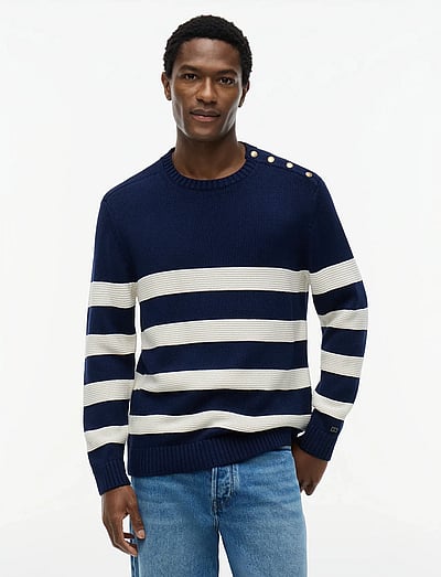 Tommy Hilfiger Dc Breton Stripe Sweater (TOHMW0MW43502) - Rundhalsad - Boozt.com