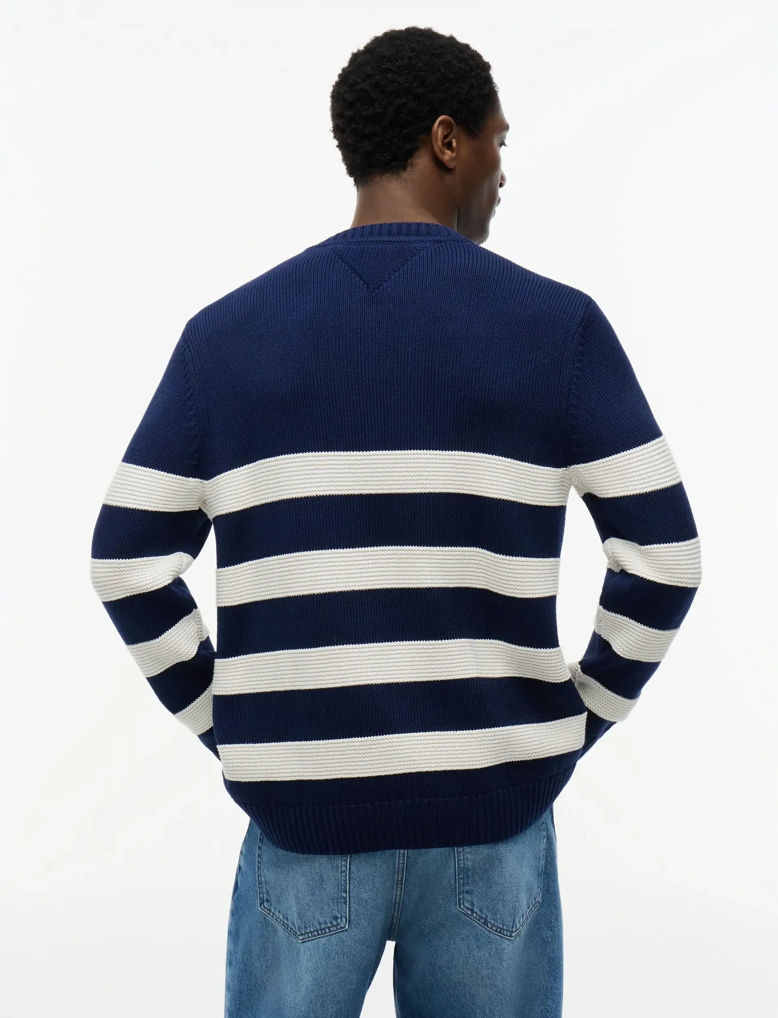 Tommy Hilfiger - DC BRETON STRIPE SWEATER - round necks - carbon navy ivory petal - 2