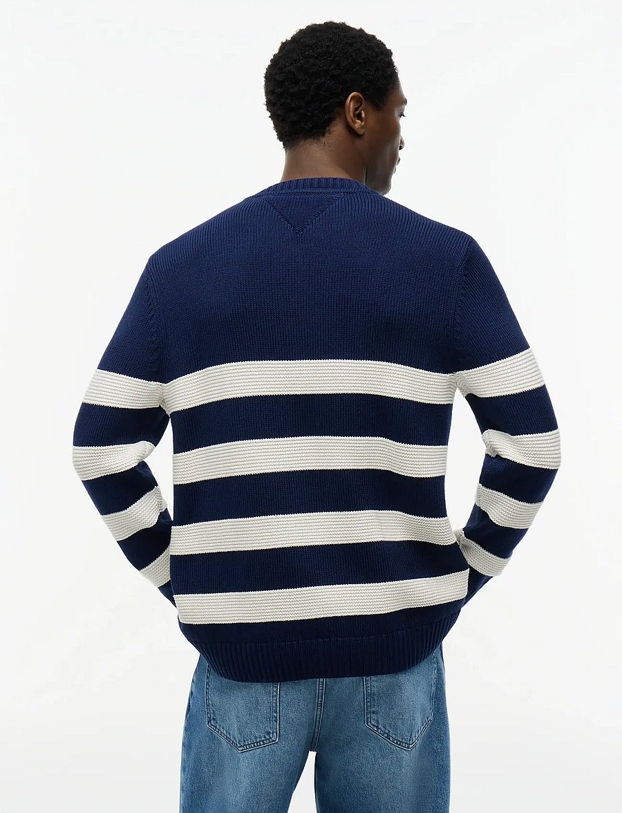 Tommy Hilfiger - DC BRETON STRIPE SWEATER - round necks - carbon navy ivory petal - 2