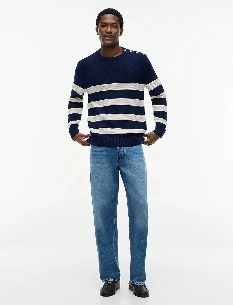 Tommy Hilfiger - DC BRETON STRIPE SWEATER - rund hals - carbon navy ivory petal - 4