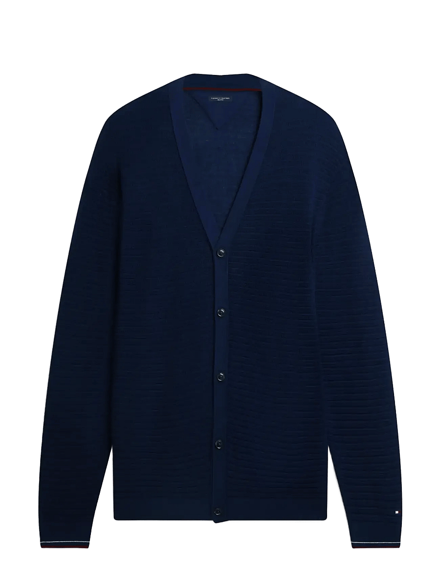 Tommy Hilfiger - DC LIGHTWEIGHT CARDIGAN - hnepptar peysur - carbon navy - 1