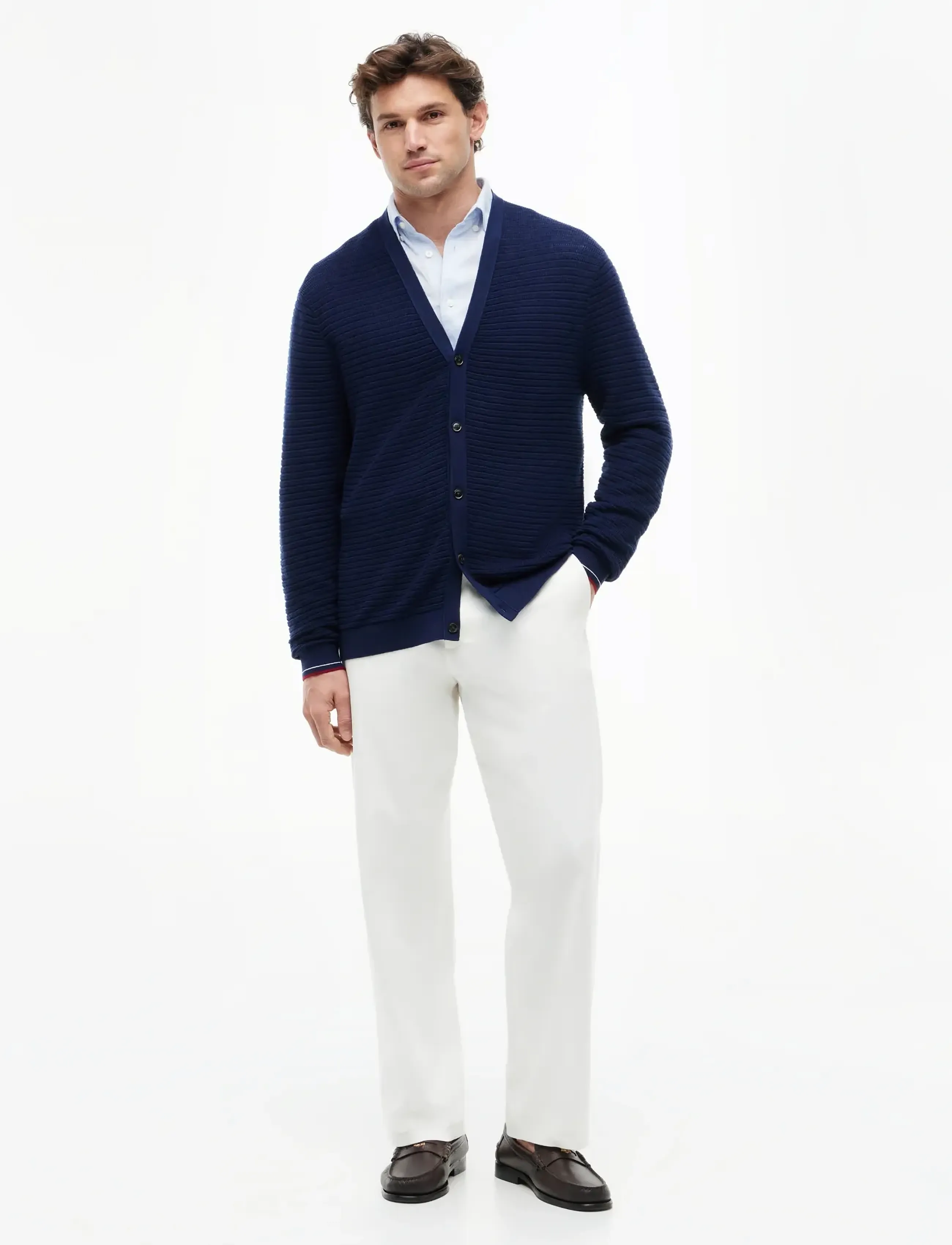 Tommy Hilfiger - DC LIGHTWEIGHT CARDIGAN - hnepptar peysur - carbon navy - 3
