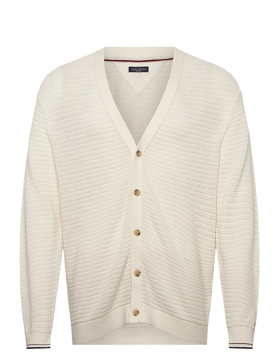 Tommy Hilfiger - DC LIGHTWEIGHT CARDIGAN - koftor - ivory petal - 1