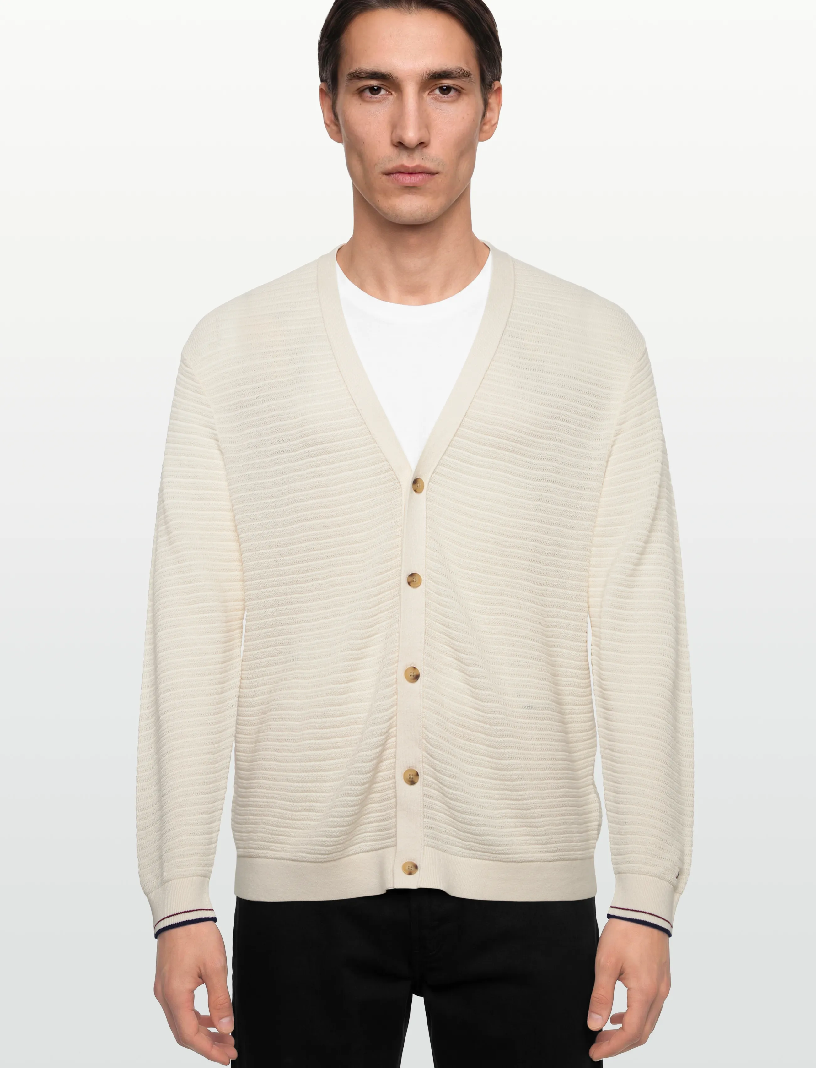 Tommy Hilfiger - DC LIGHTWEIGHT CARDIGAN - koftor - ivory petal - 3