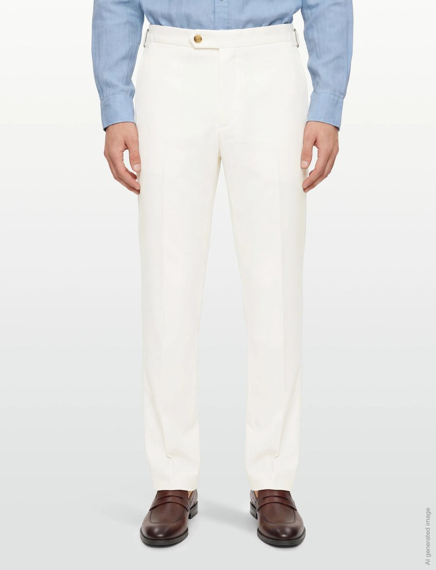 Tommy Hilfiger - DC TWILL RELAXED FIT PANTS - freizeithosen - ivory petal - 3