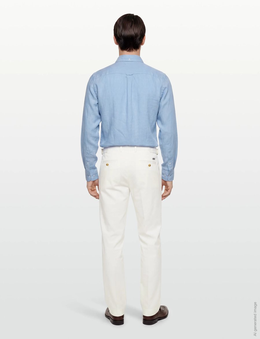 Tommy Hilfiger - DC TWILL RELAXED FIT PANTS - freizeithosen - ivory petal - 4