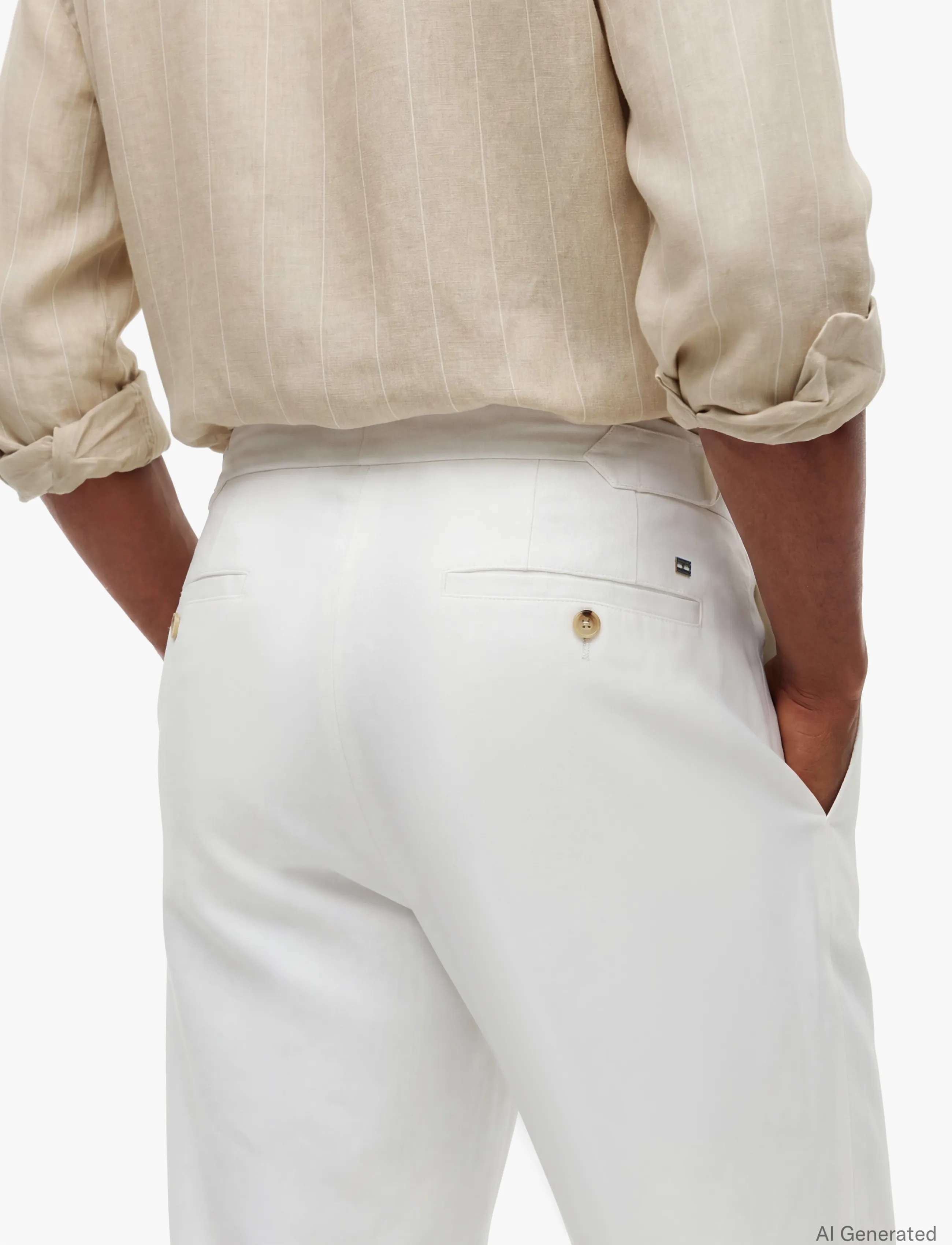 Tommy Hilfiger - DC TWILL RELAXED FIT PANTS - freizeithosen - ivory petal - 5