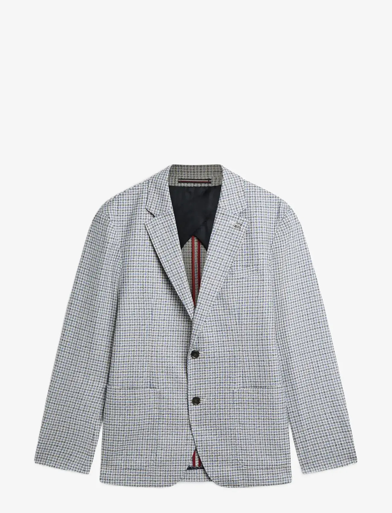 Tommy Hilfiger - DC CHECK BLAZER - enkeltradede blazere - frosted lapis multi check - 1