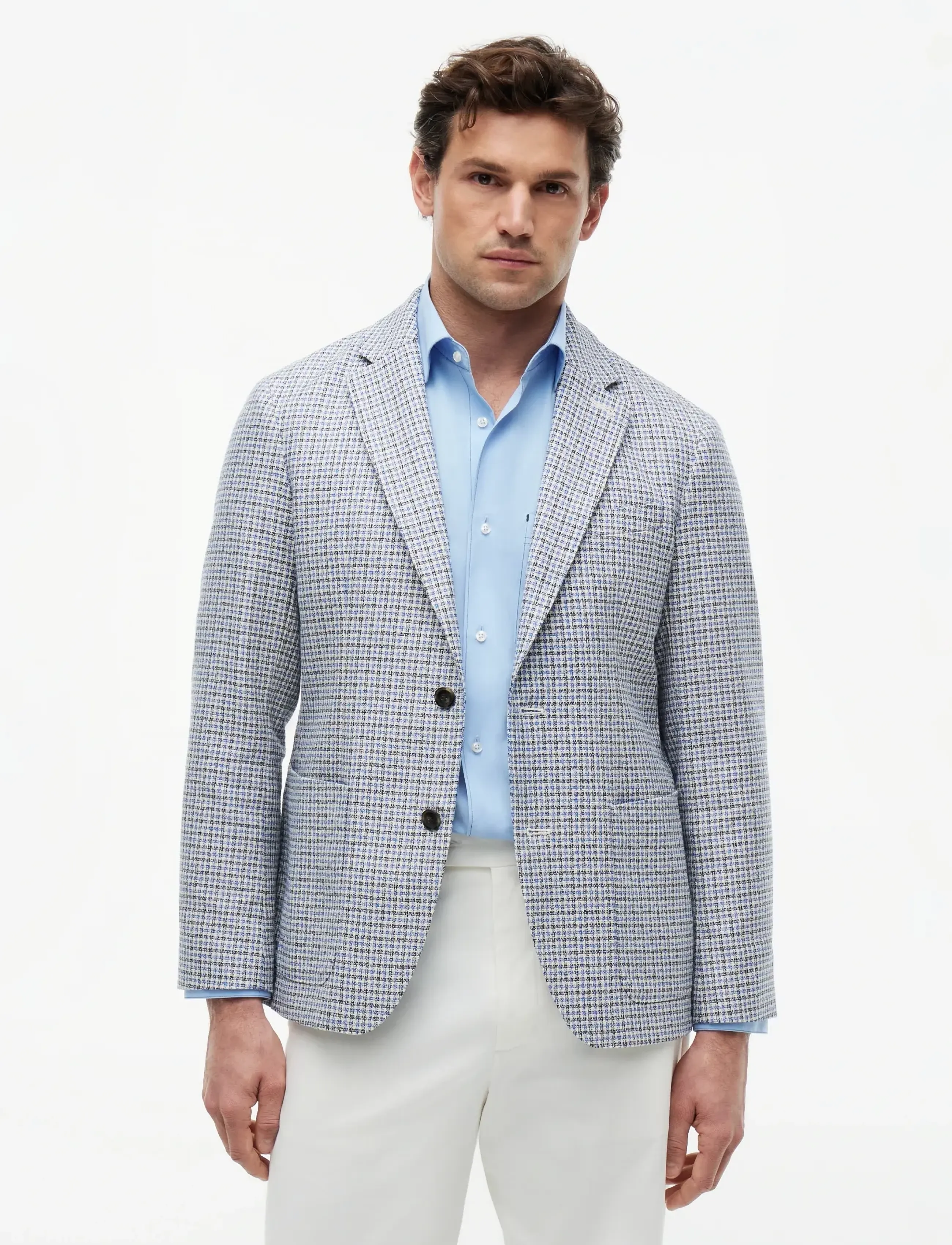 Tommy Hilfiger Dc Check Blazer, Mænd, Ternet Blazer, Blå, Str: 48