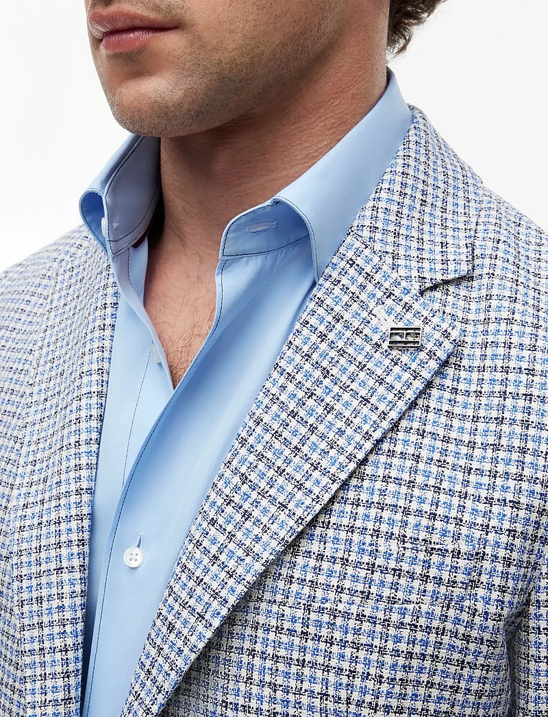 Tommy Hilfiger - DC CHECK BLAZER - enkeltradede blazere - frosted lapis multi check - 3
