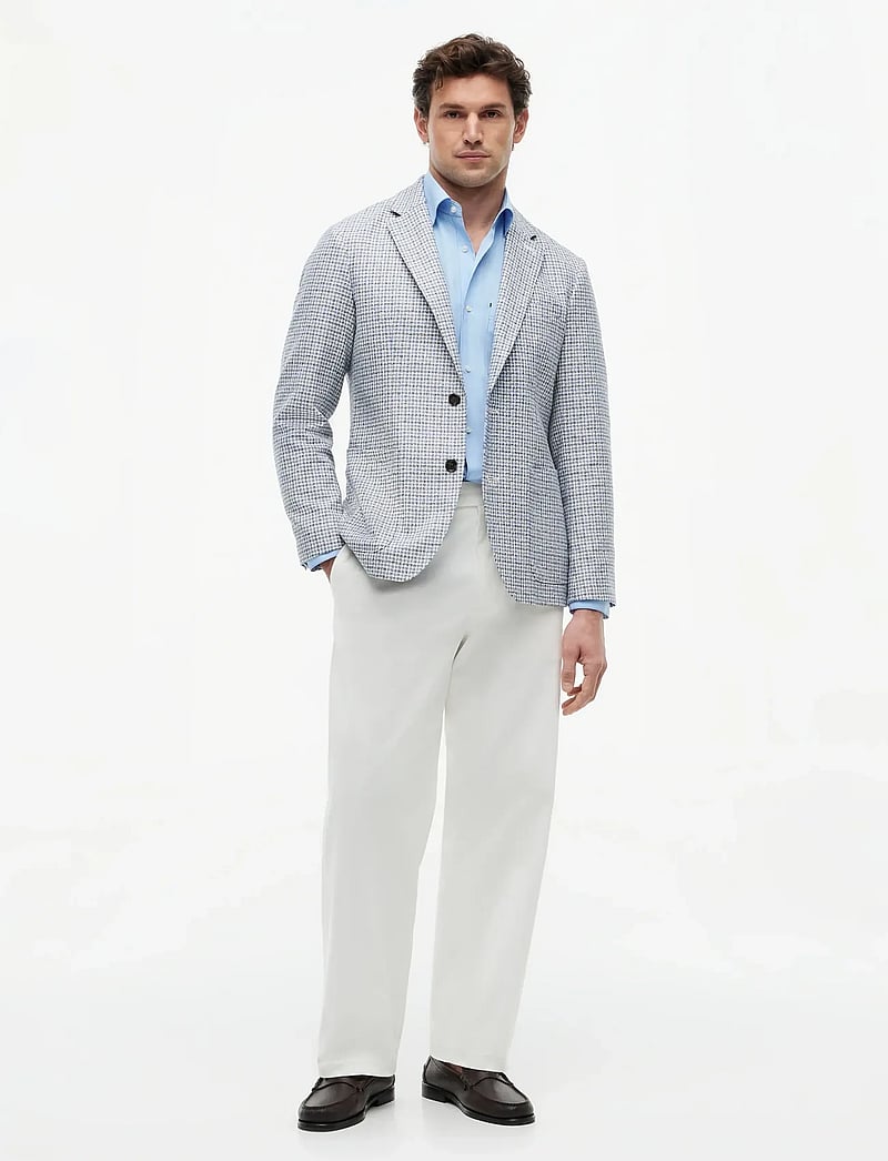 Tommy Hilfiger - DC CHECK BLAZER - enkeltradede blazere - frosted lapis multi check - 4