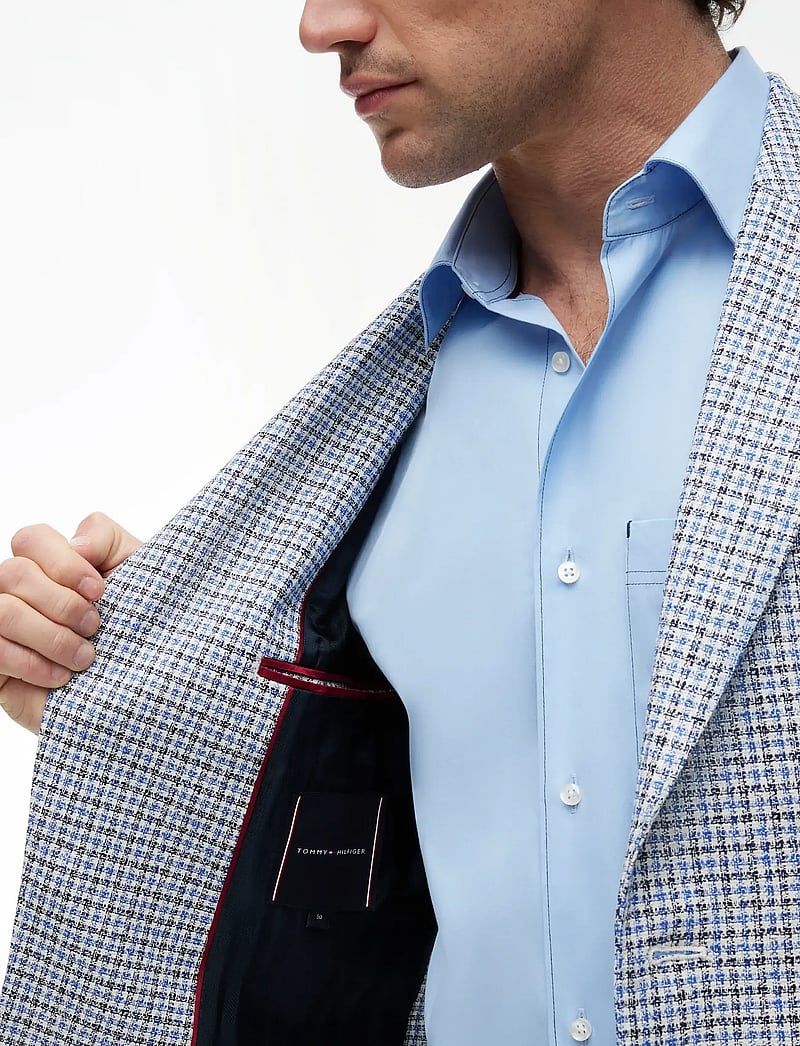 Tommy Hilfiger - DC CHECK BLAZER - enkeltradede blazere - frosted lapis multi check - 5