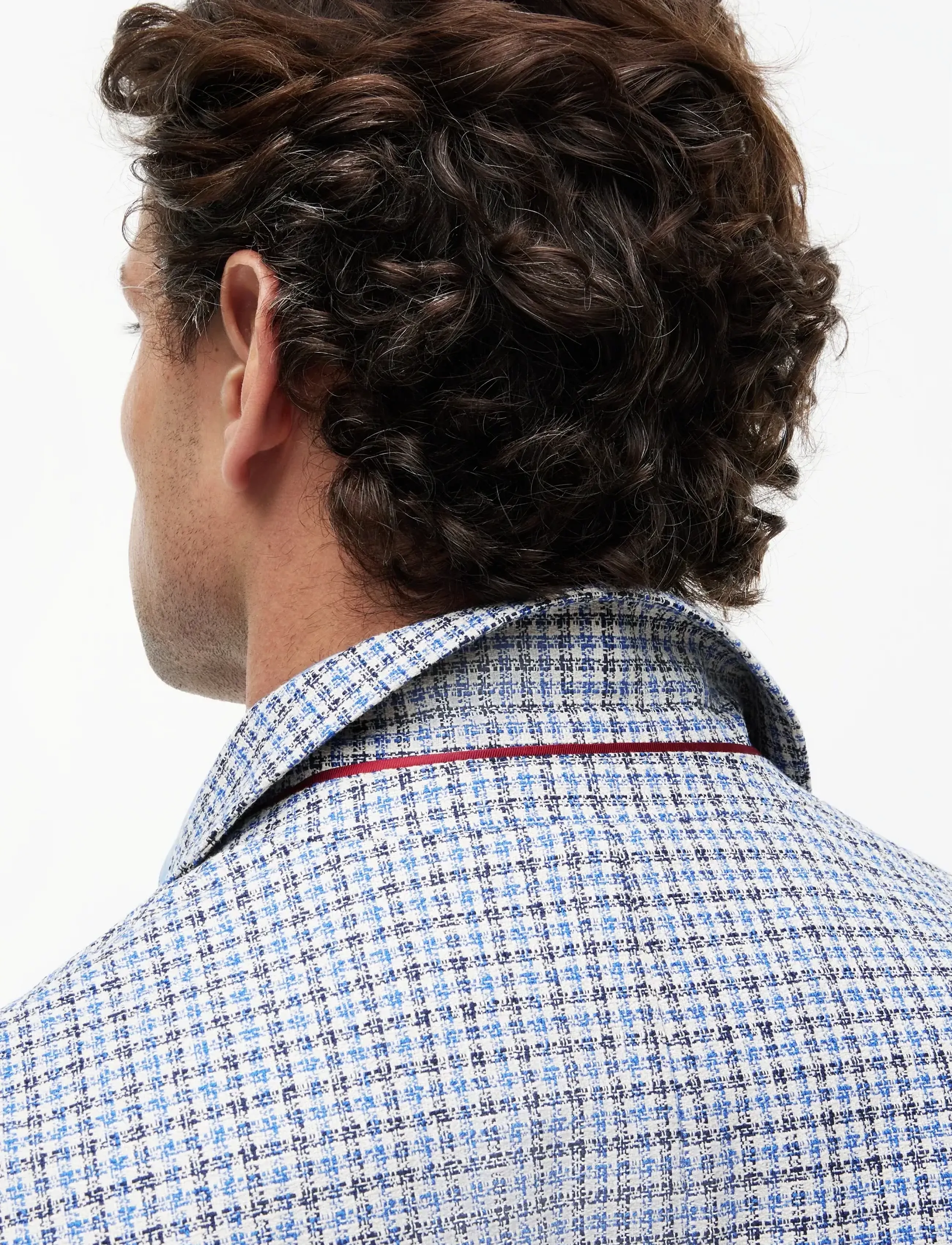 Tommy Hilfiger DC CHECK BLAZER - Riided - FROSTED LAPIS MULTI CHECK / blue