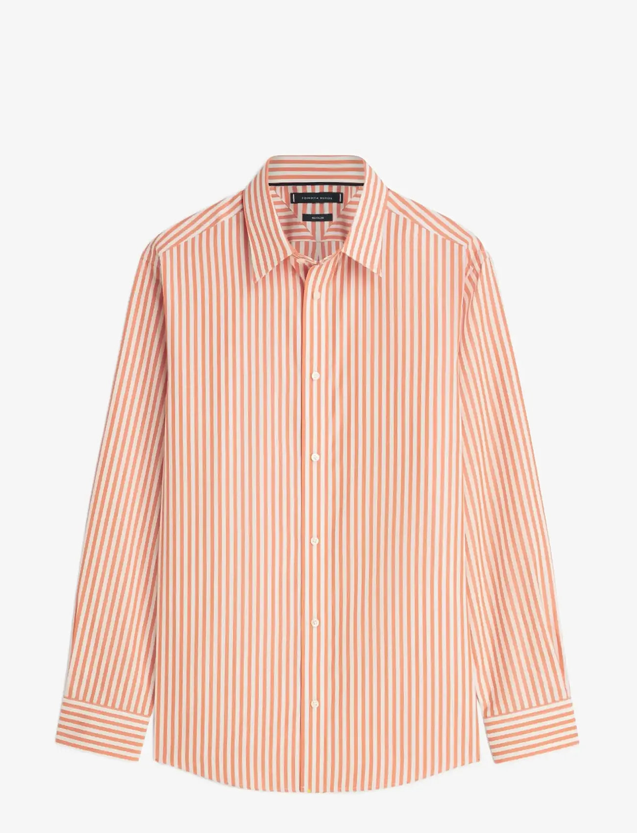 Tommy Hilfiger - DC NAUTICAL STRIPE SHIRT - stribede skjorter - brilliant orange white - 0