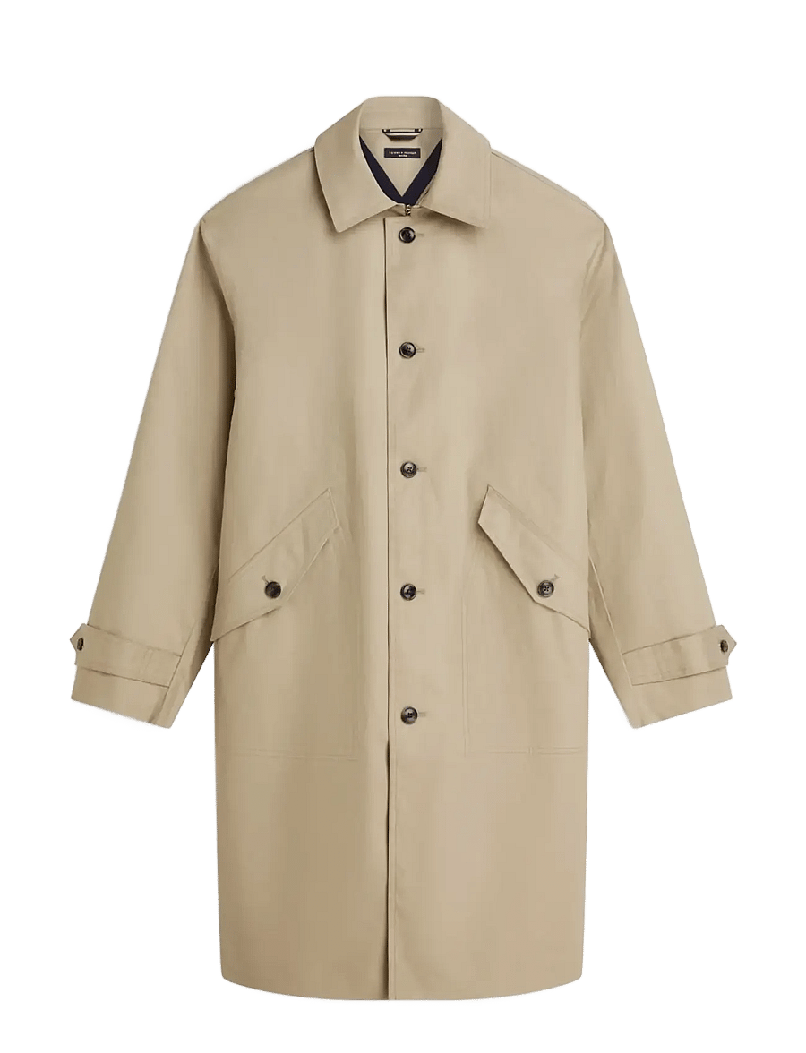 Tommy Hilfiger - DC TECHNICAL COTTON CARCOAT - lette frakker - sandalwood - 1