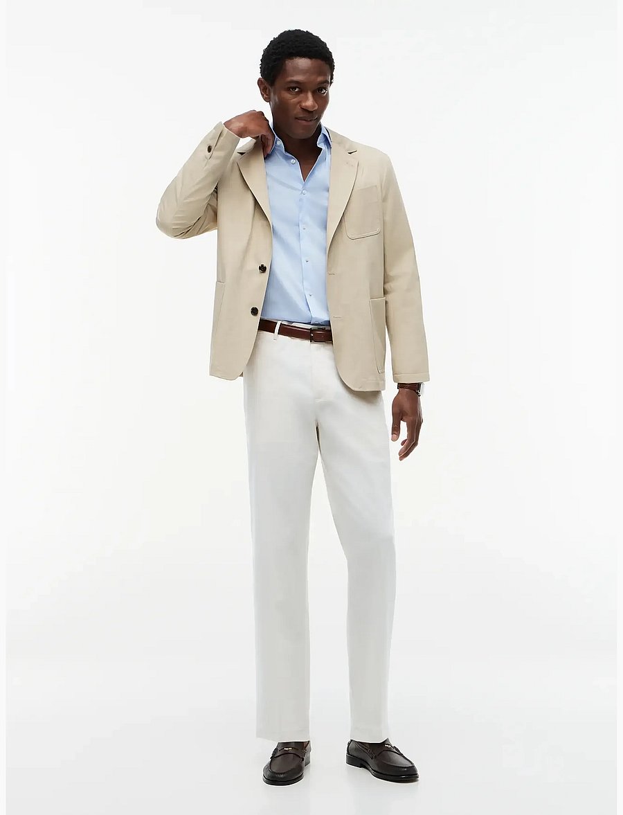 Tommy Hilfiger - DC TECH COTTON CASUAL BLAZER - single breasted blazers - sandalwood - 4