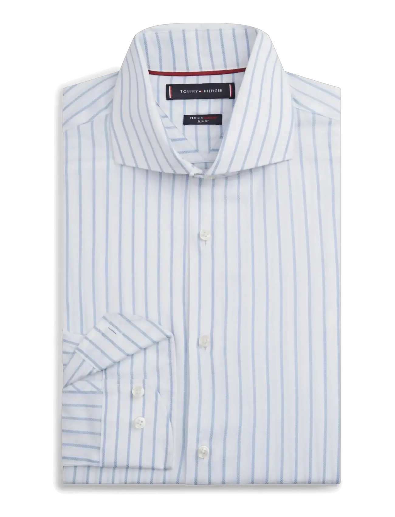 Tommy Hilfiger - DC FLEX COLLAR ROYAL OXF STPE - triibulised särgid - cloudy blue white - 2