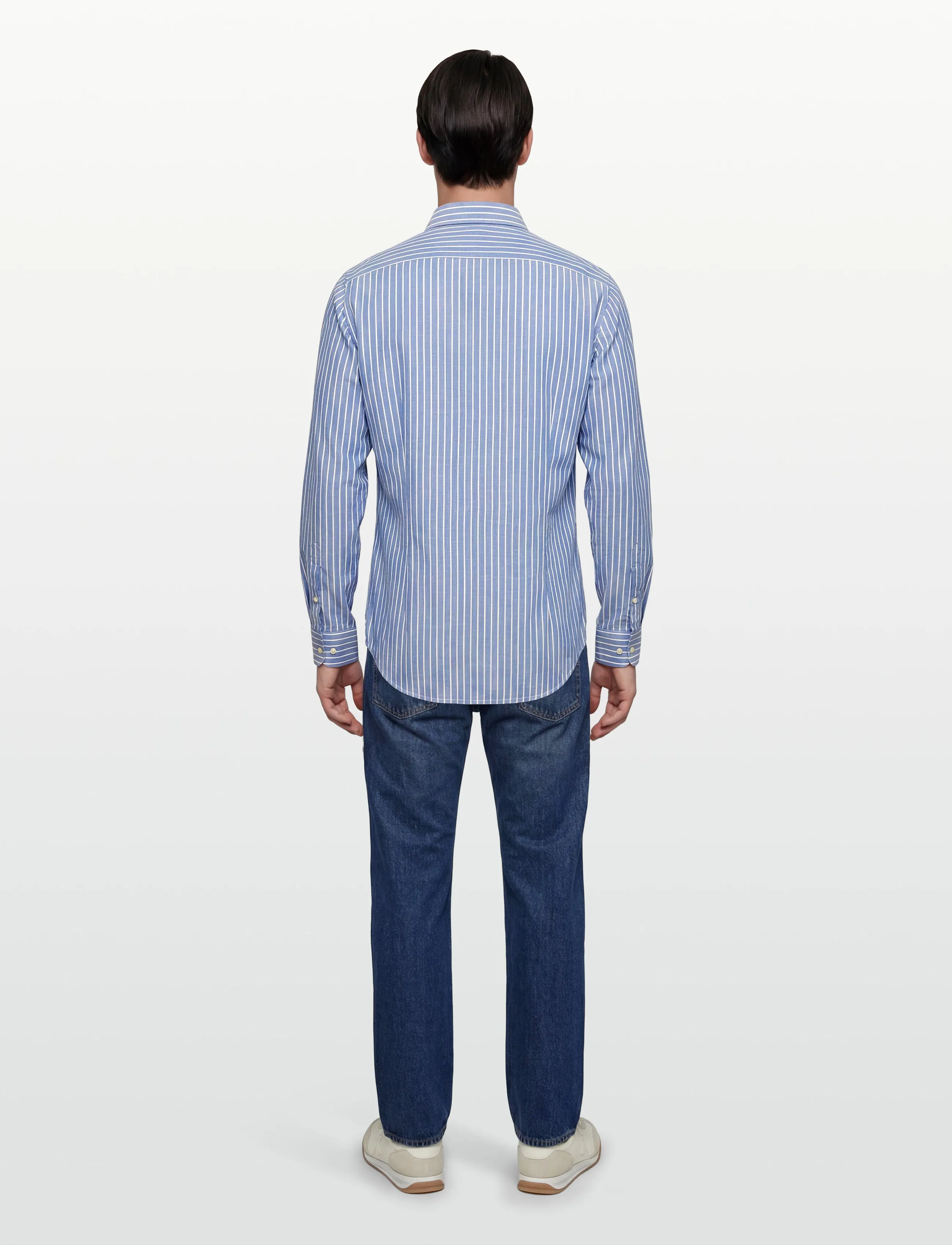 Tommy Hilfiger - DC FLEX COLLAR ROYAL OXF STPE - gestreifte hemden - frosted lapis white - 4