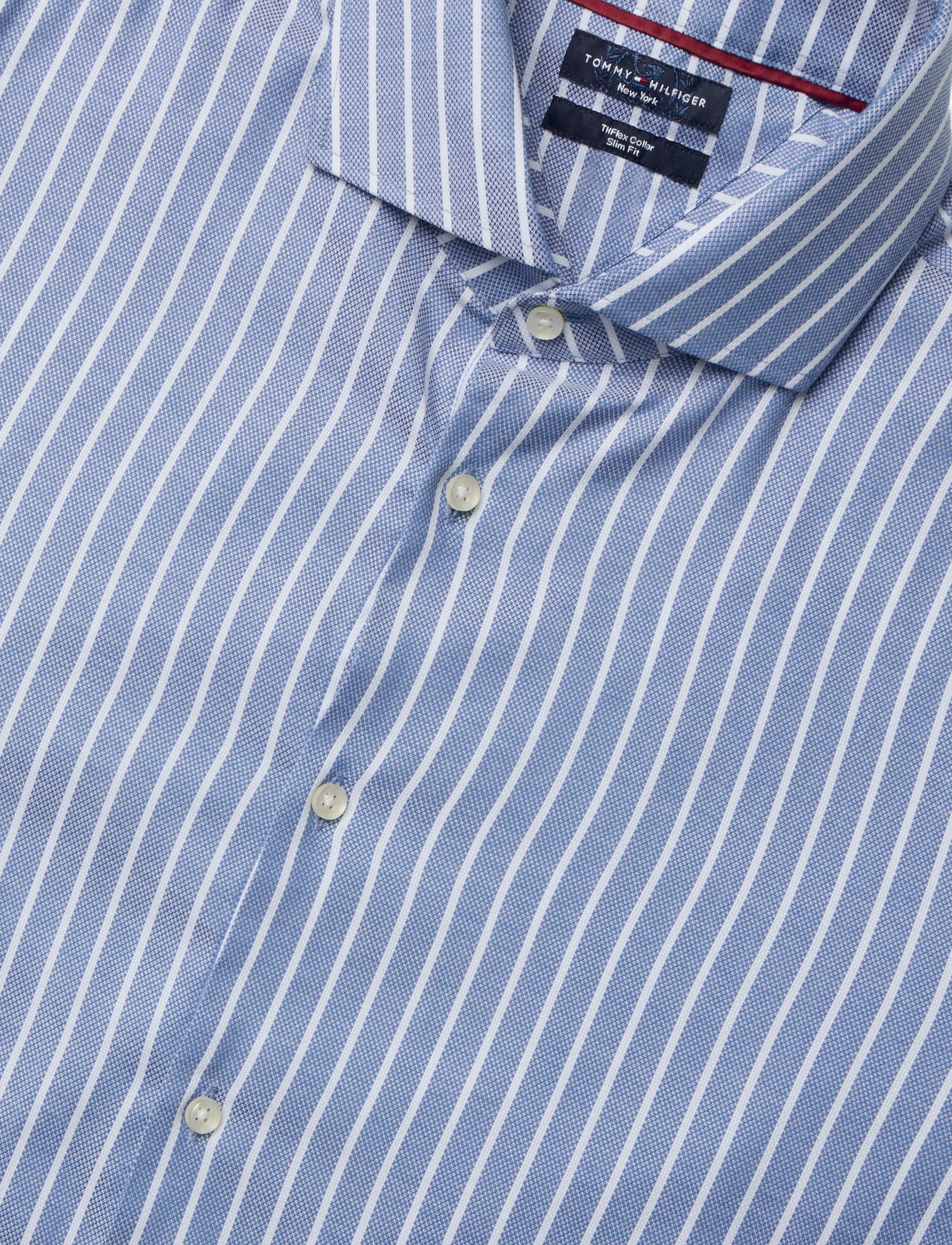 Tommy Hilfiger - DC FLEX COLLAR ROYAL OXF STPE - gestreifte hemden - frosted lapis white - 2