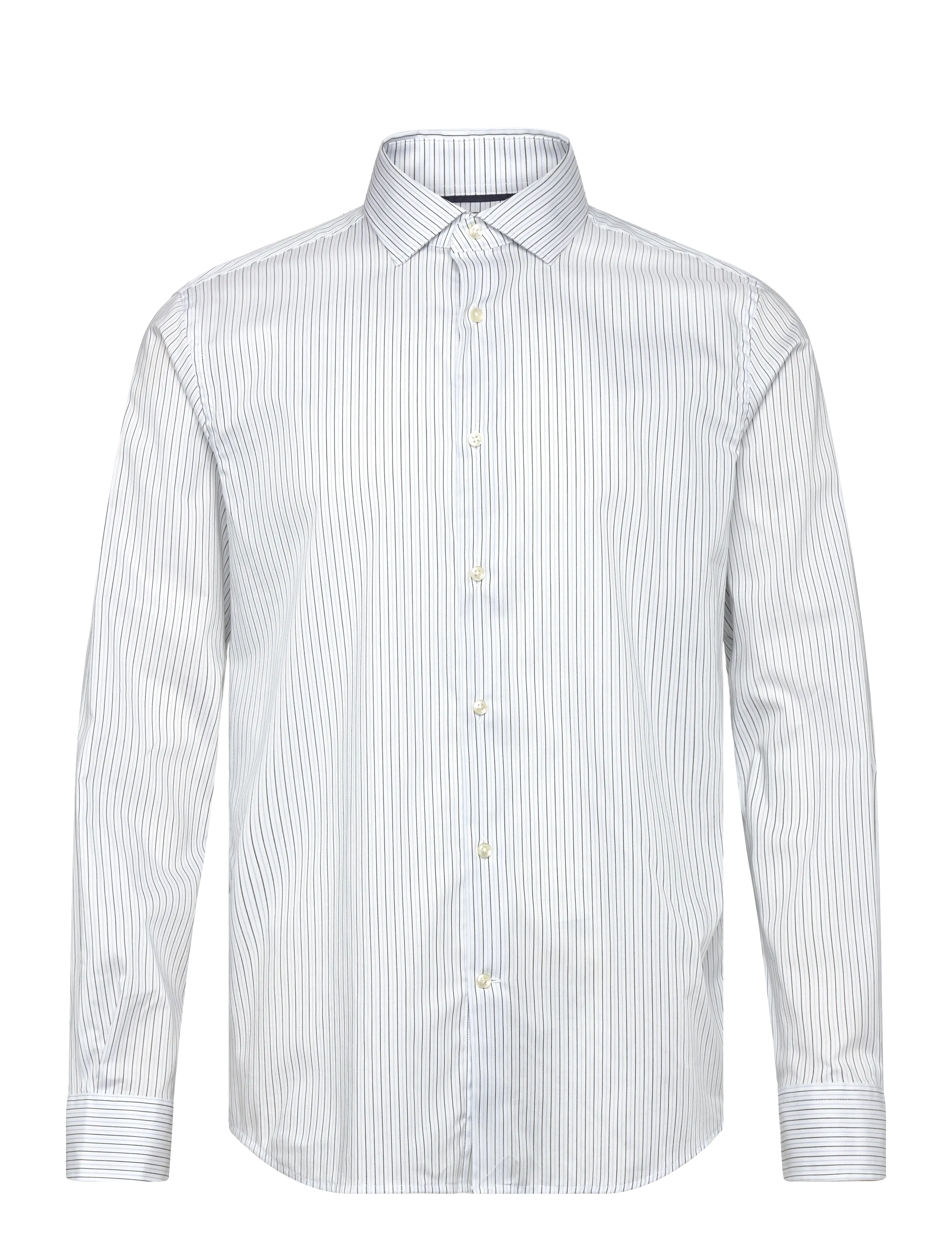 TOMMY HILFIGER Dc Flex Collar Two Tone Stripe Blau - 42 - Herren