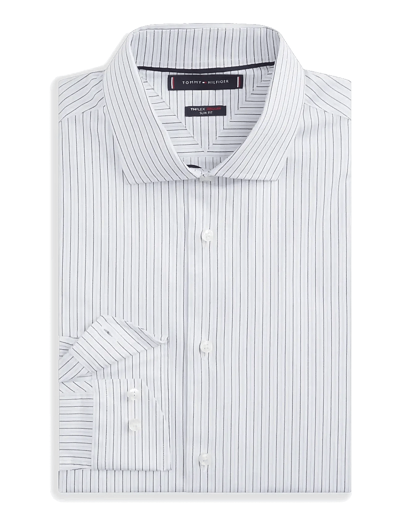 Tommy Hilfiger - DC FLEX COLLAR TWO TONE STRIPE - röndóttar skyrtur - cloudy blue multi - 2