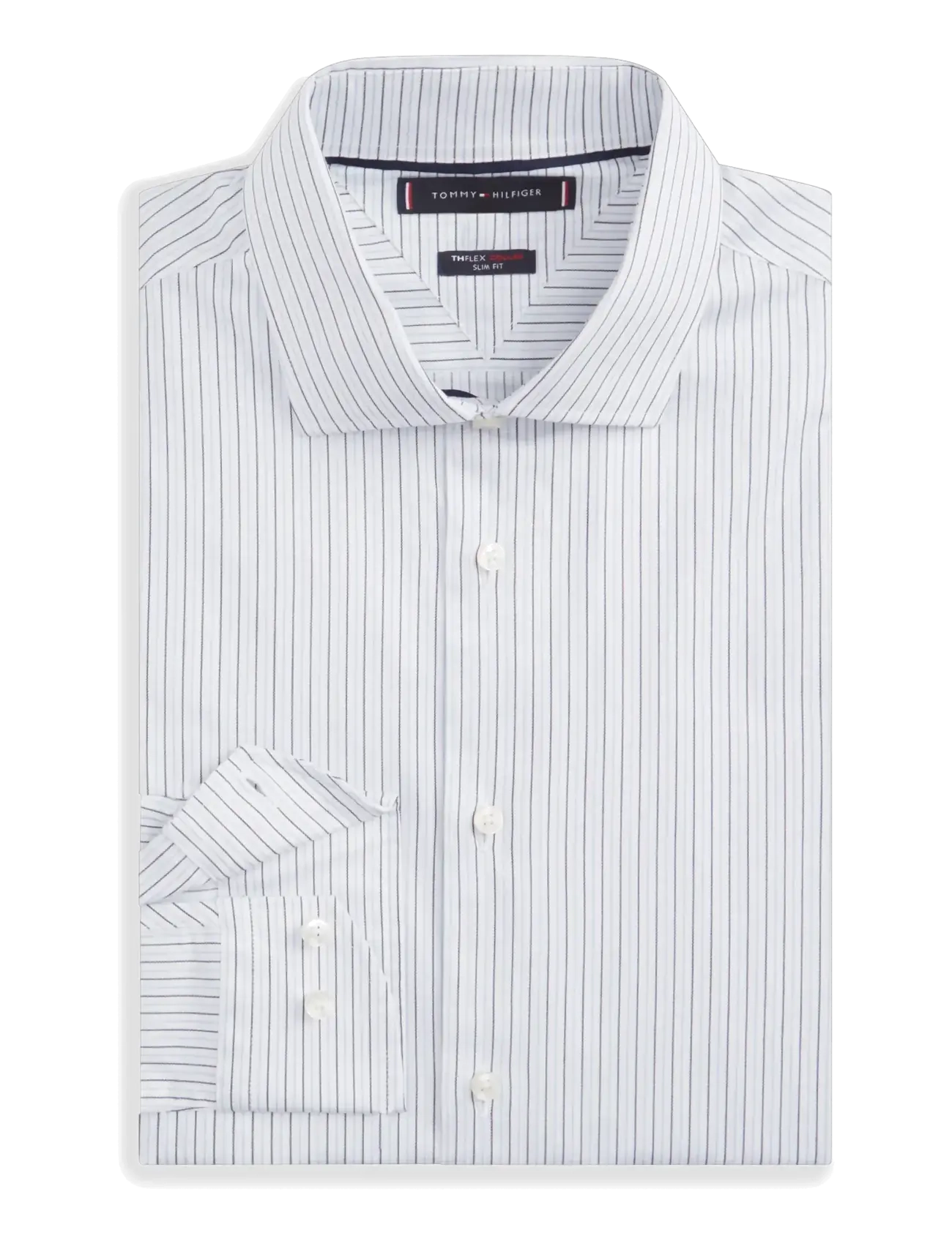Tommy Hilfiger - DC FLEX COLLAR TWO TONE STRIPE - triibulised särgid - cloudy blue multi - 2