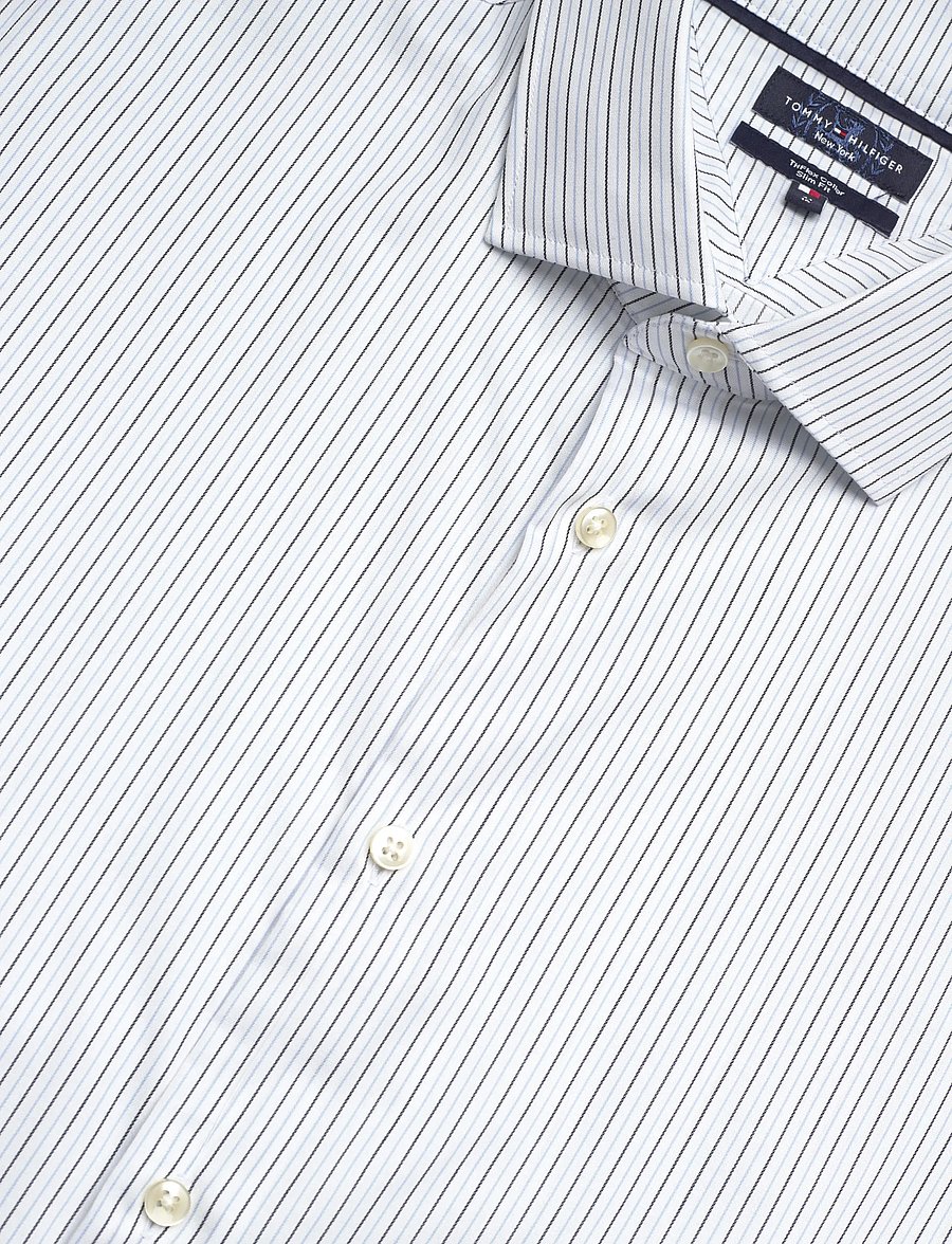 Tommy Hilfiger - DC FLEX COLLAR TWO TONE STRIPE - triibulised särgid - cloudy blue multi - 4