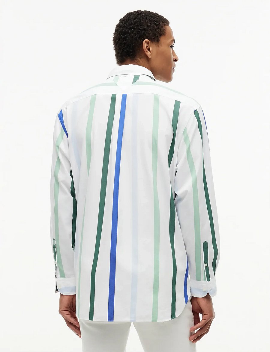 Tommy Hilfiger - CREST BEST LEVEL POPLIN - randiga skjortor - white stripe - 2