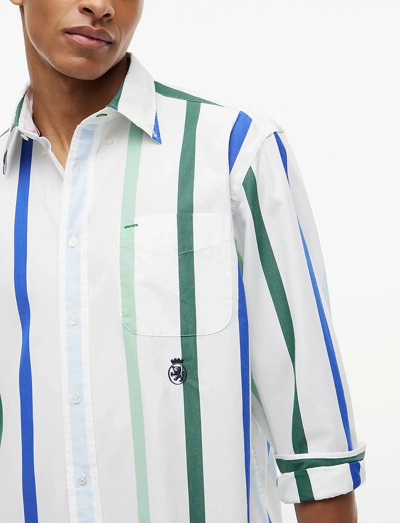 Tommy Hilfiger - CREST BEST LEVEL POPLIN - stribede skjorter - white stripe - 3