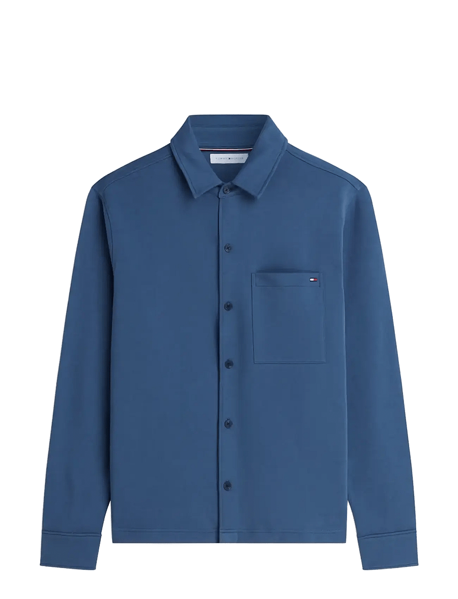 Tommy Hilfiger - ESSENTIAL TERRY OVERSHIRT - Überhemden - aegean sea - 1