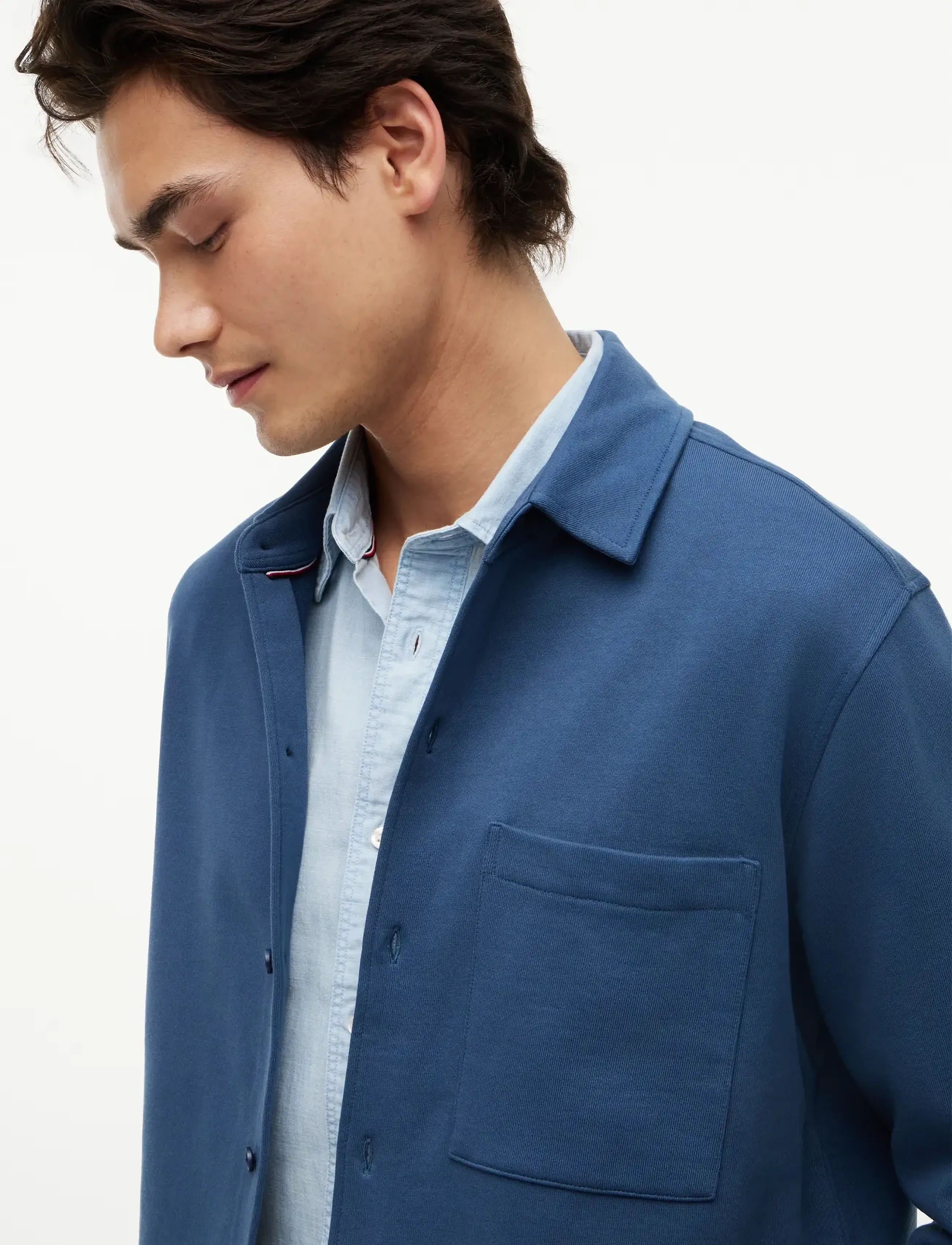 Tommy Hilfiger - ESSENTIAL TERRY OVERSHIRT - sügisesed riided - aegean sea - 3