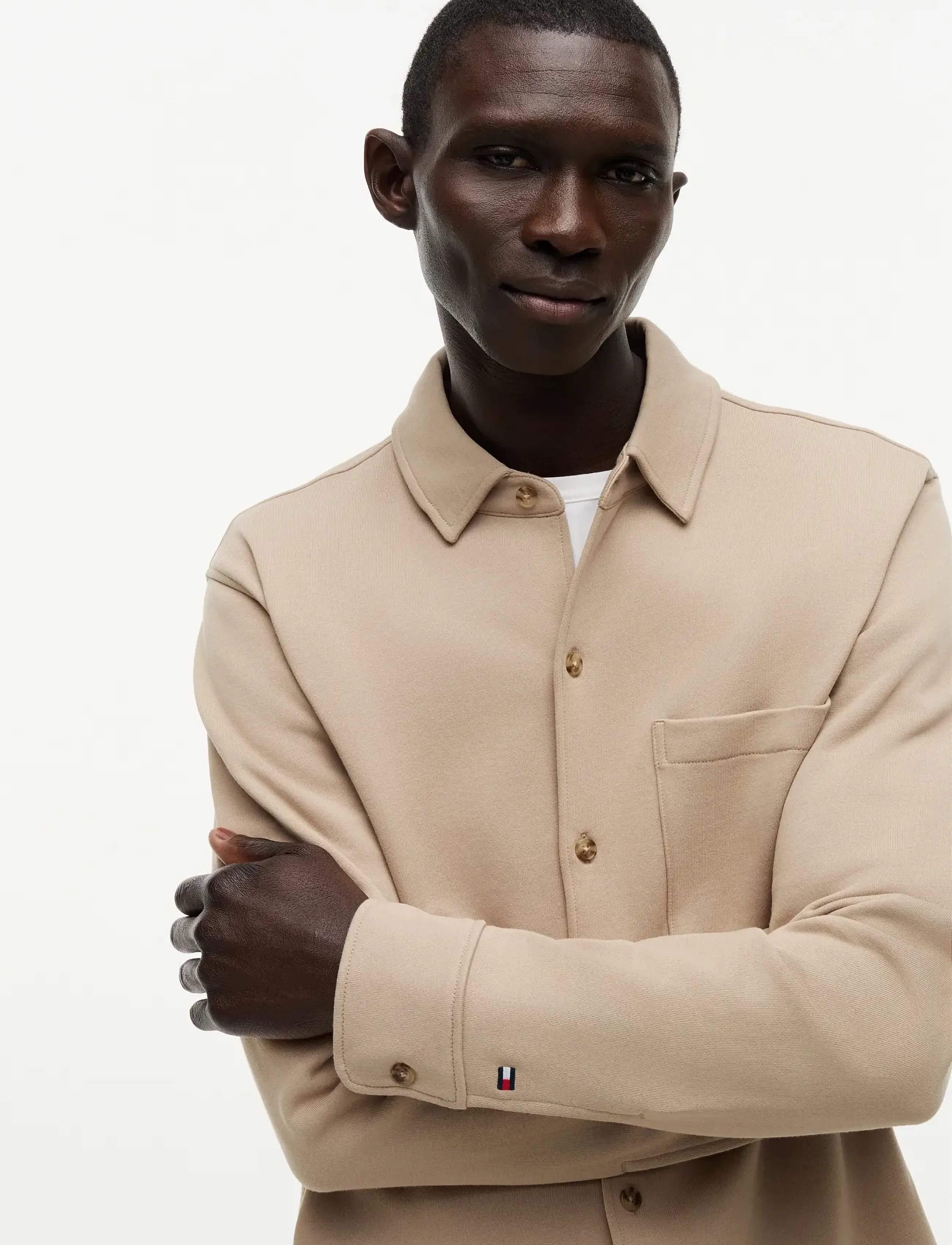 Tommy Hilfiger - ESSENTIAL TERRY OVERSHIRT - nach anlass kaufen - batique khaki - 3