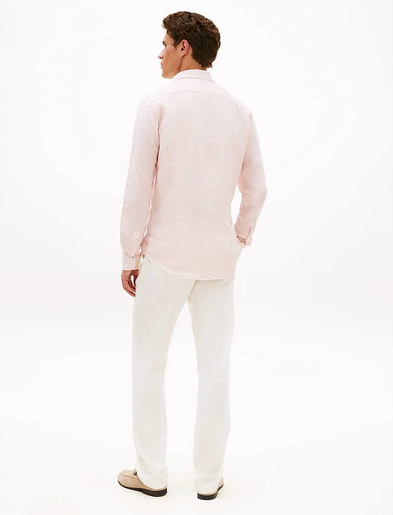 Tommy Hilfiger - DC LINEN STRIPE SHIRT - stribede skjorter - dusky pink ecru - 2