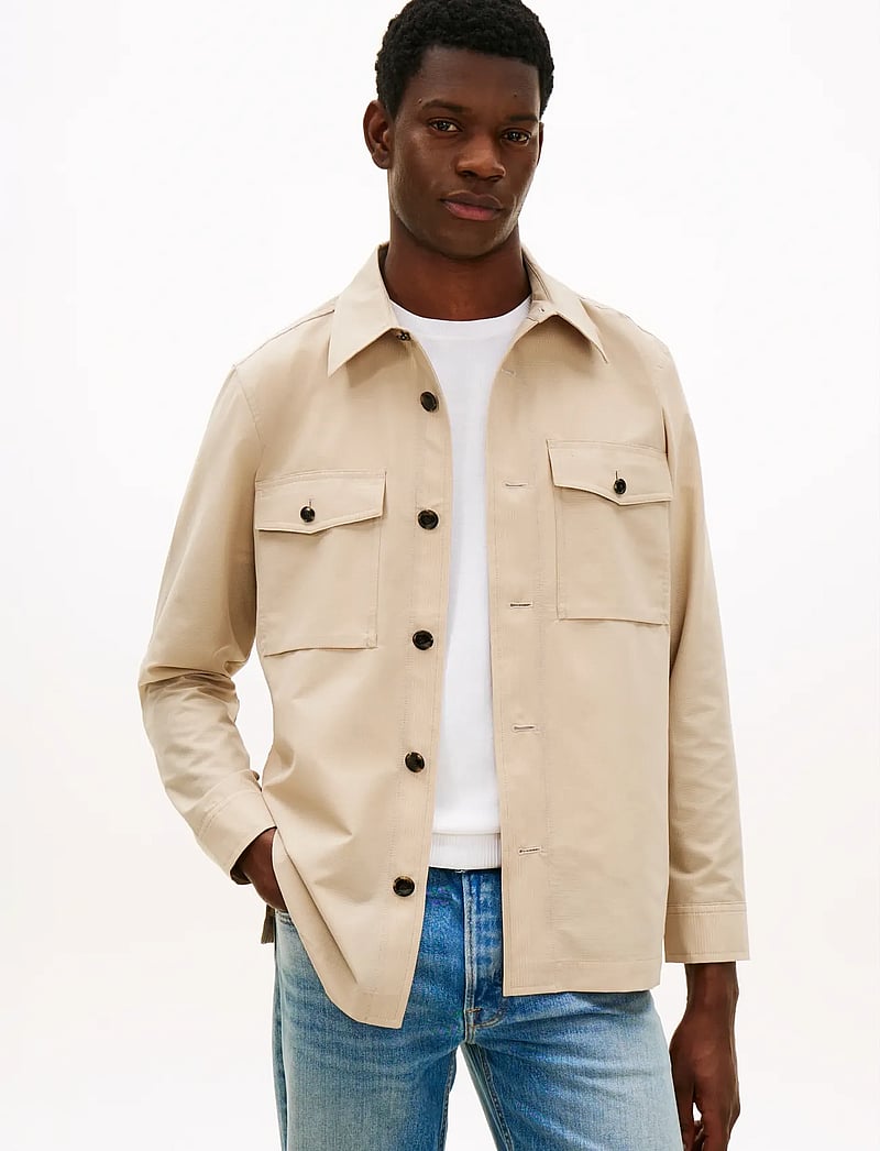 Tommy Hilfiger - DC AIRDOT SHIRT JACKET - nach anlass kaufen - sandalwood - 0
