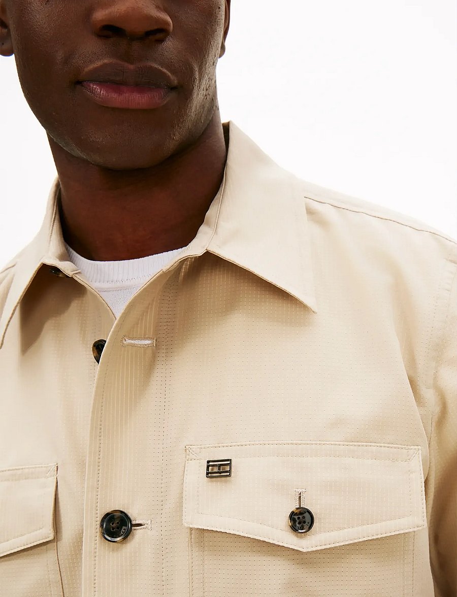 Tommy Hilfiger - DC AIRDOT SHIRT JACKET - nach anlass kaufen - sandalwood - 4