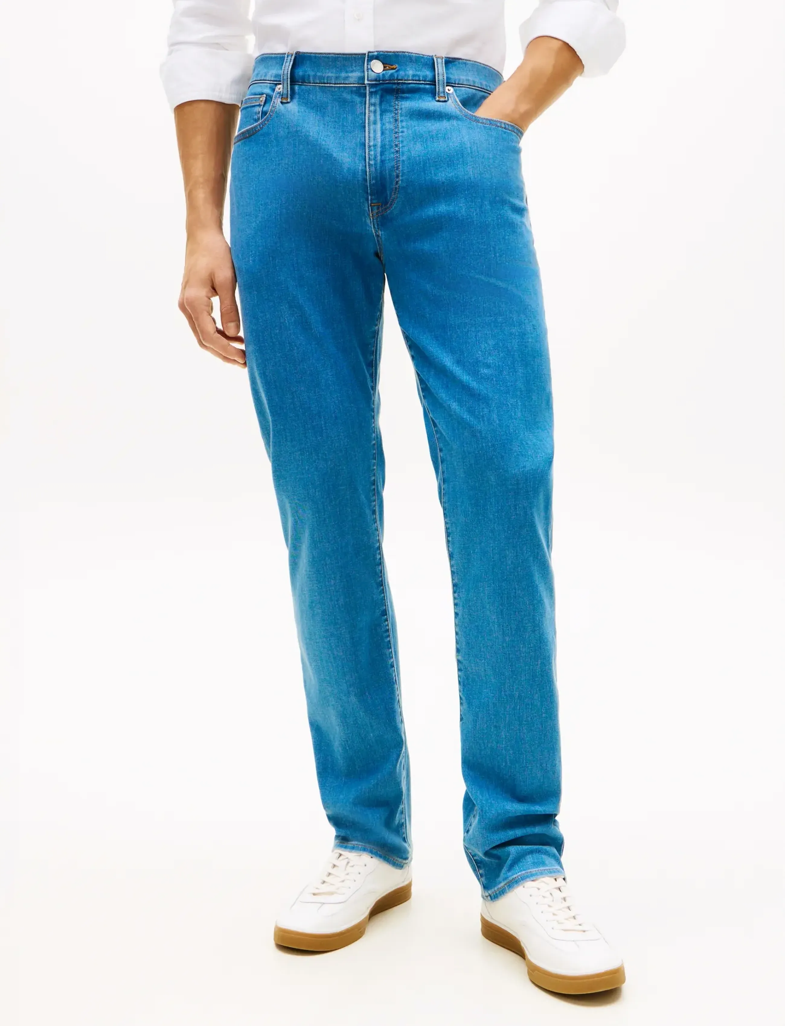 Tommy Hilfiger DENTON COOLMAX STR MID INDIGO - Tøj - MED INDIGO / blue