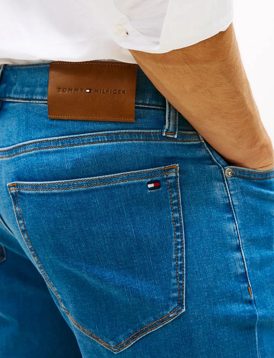 Tommy Hilfiger - DENTON COOLMAX STR MID INDIGO - med indigo - 4