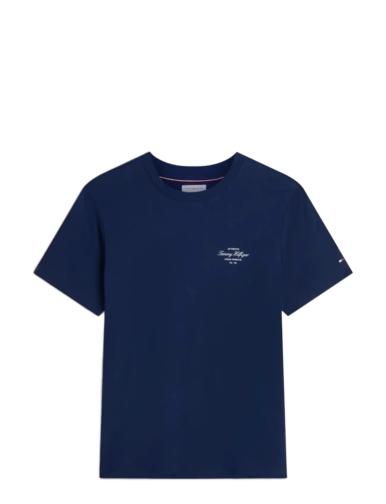 TOMMY HILFIGER Nautical Back Photo Regular Tee Navy - S - Herren