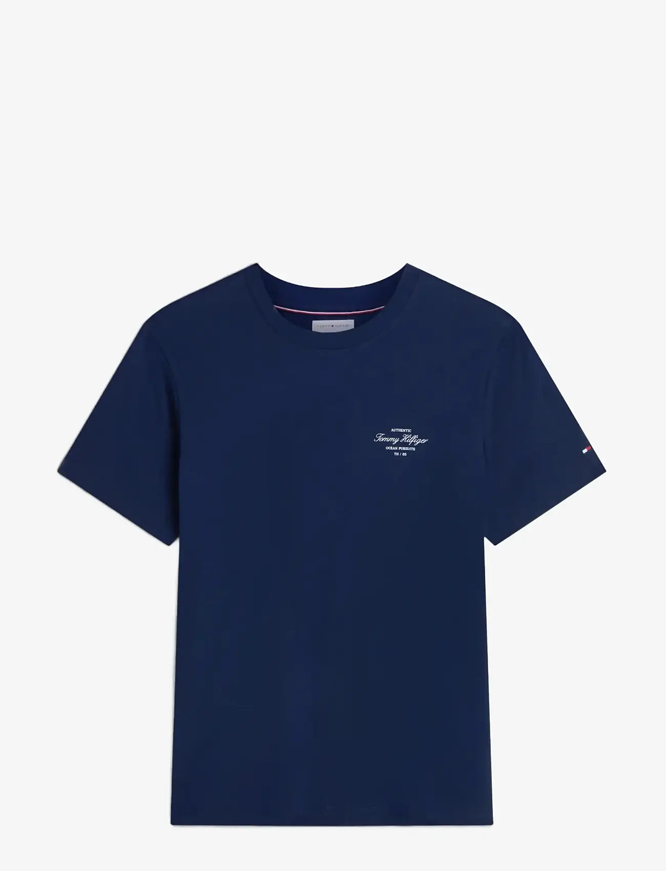 Tommy Hilfiger - NAUTICAL BACK PHOTO REGULAR TEE - short-sleeved t-shirts - carbon navy - 1