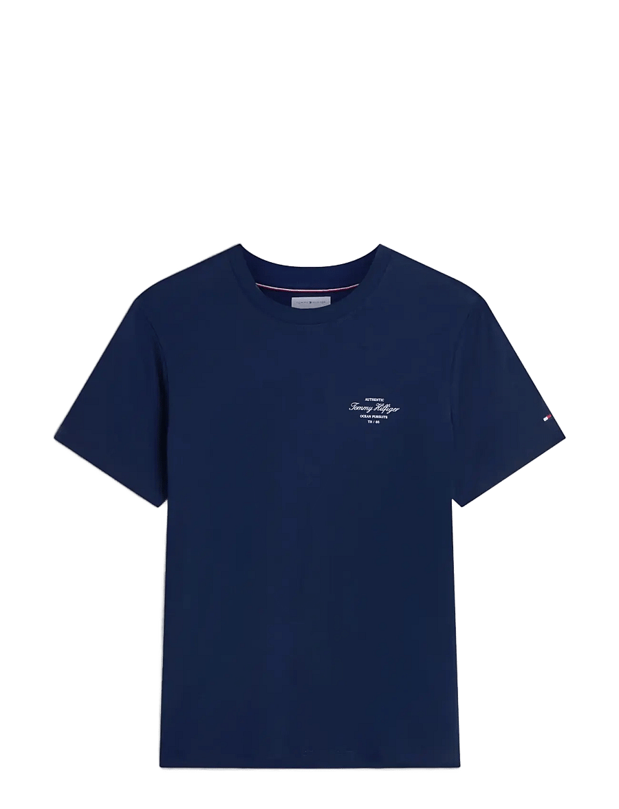 Tommy Hilfiger - NAUTICAL BACK PHOTO REGULAR TEE - kortærmede t-shirts - carbon navy - 1