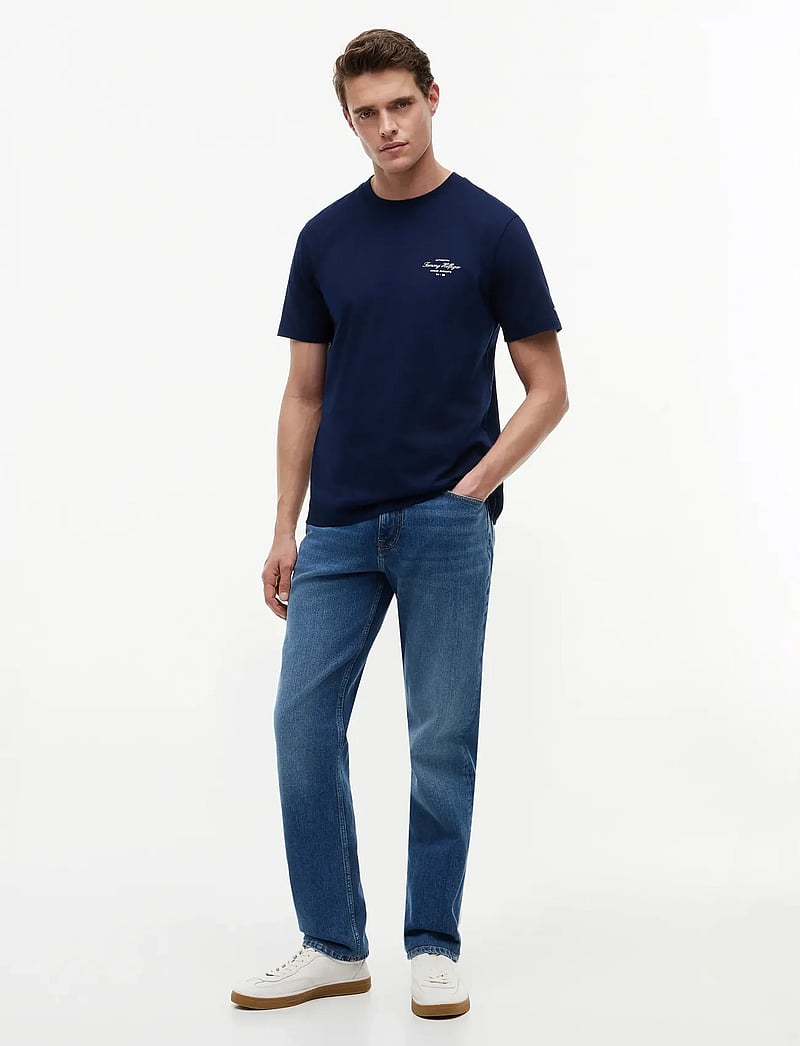 Tommy Hilfiger - NAUTICAL BACK PHOTO REGULAR TEE - short-sleeved t-shirts - carbon navy - 3