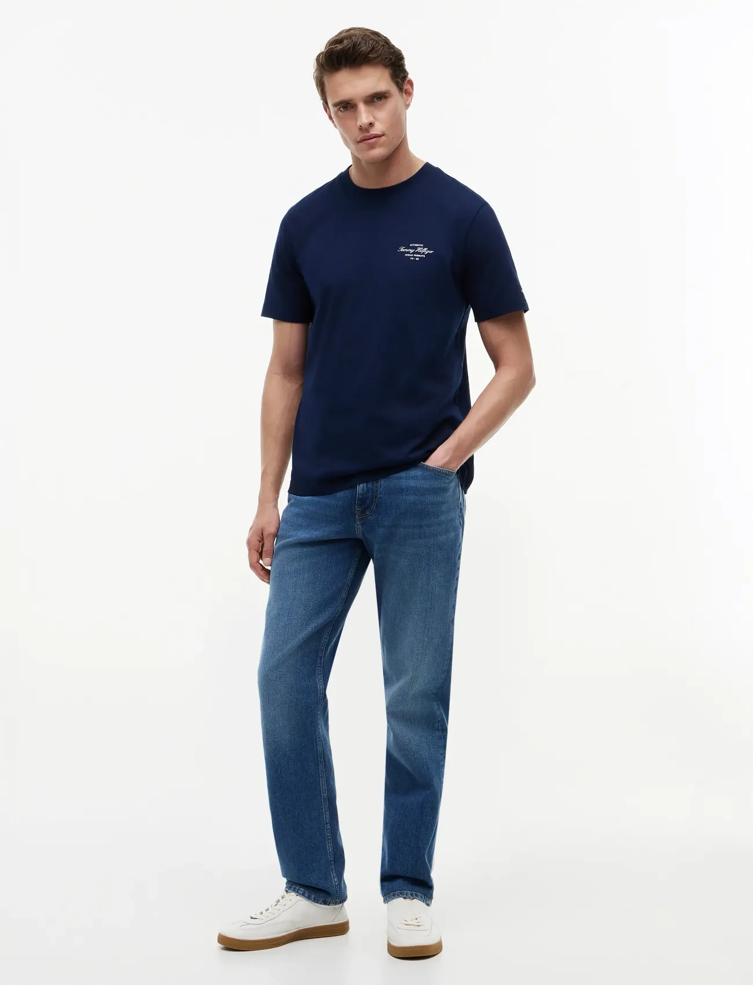 Tommy Hilfiger - NAUTICAL BACK PHOTO REGULAR TEE - kortærmede t-shirts - carbon navy - 3