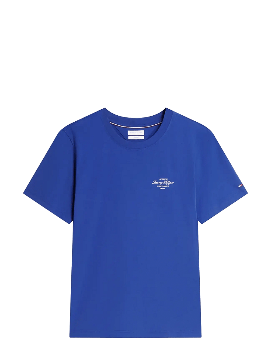Tommy Hilfiger - NAUTICAL BACK PHOTO REGULAR TEE - kurzärmelig - pigment blue - 1