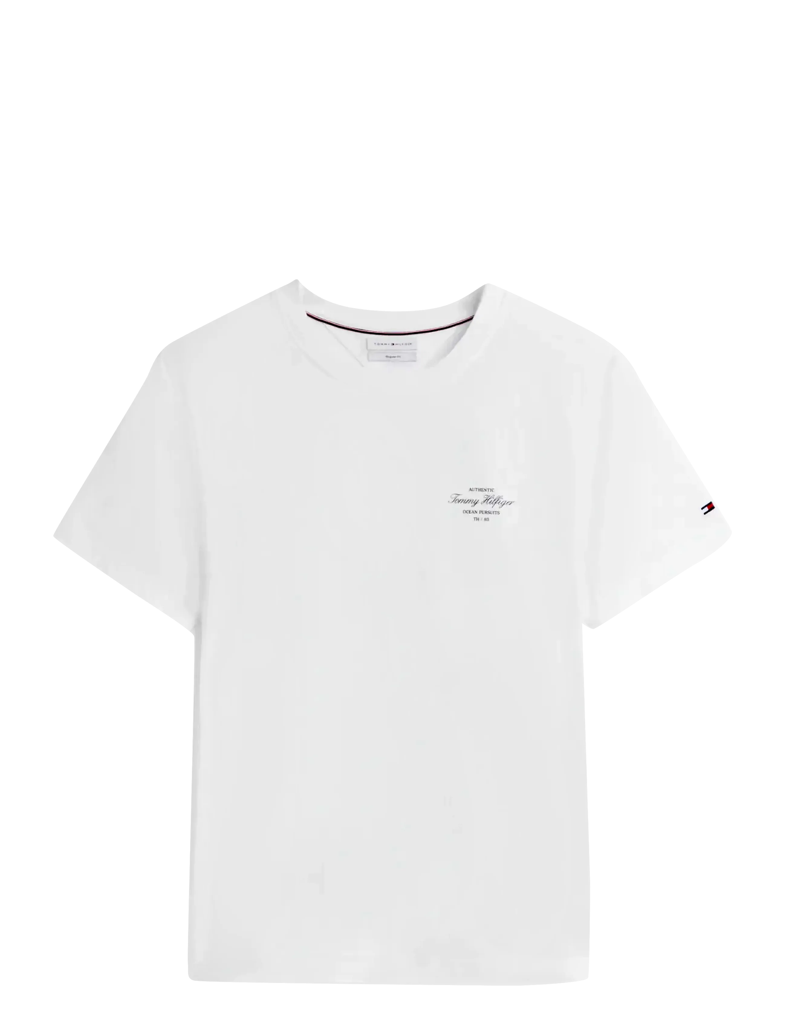 TOMMY HILFIGER Nautical Back Photo Regular Tee Weiß - L - Herren