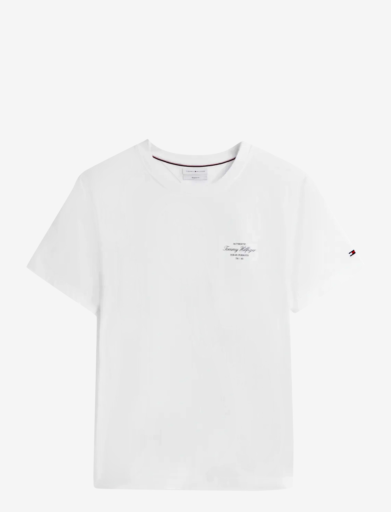 Tommy Hilfiger - NAUTICAL BACK PHOTO REGULAR TEE - kortærmede t-shirts - white - 1