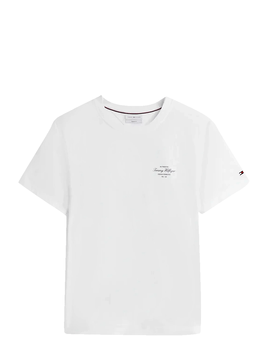 Tommy Hilfiger - NAUTICAL BACK PHOTO REGULAR TEE - krótki rękaw - white - 1